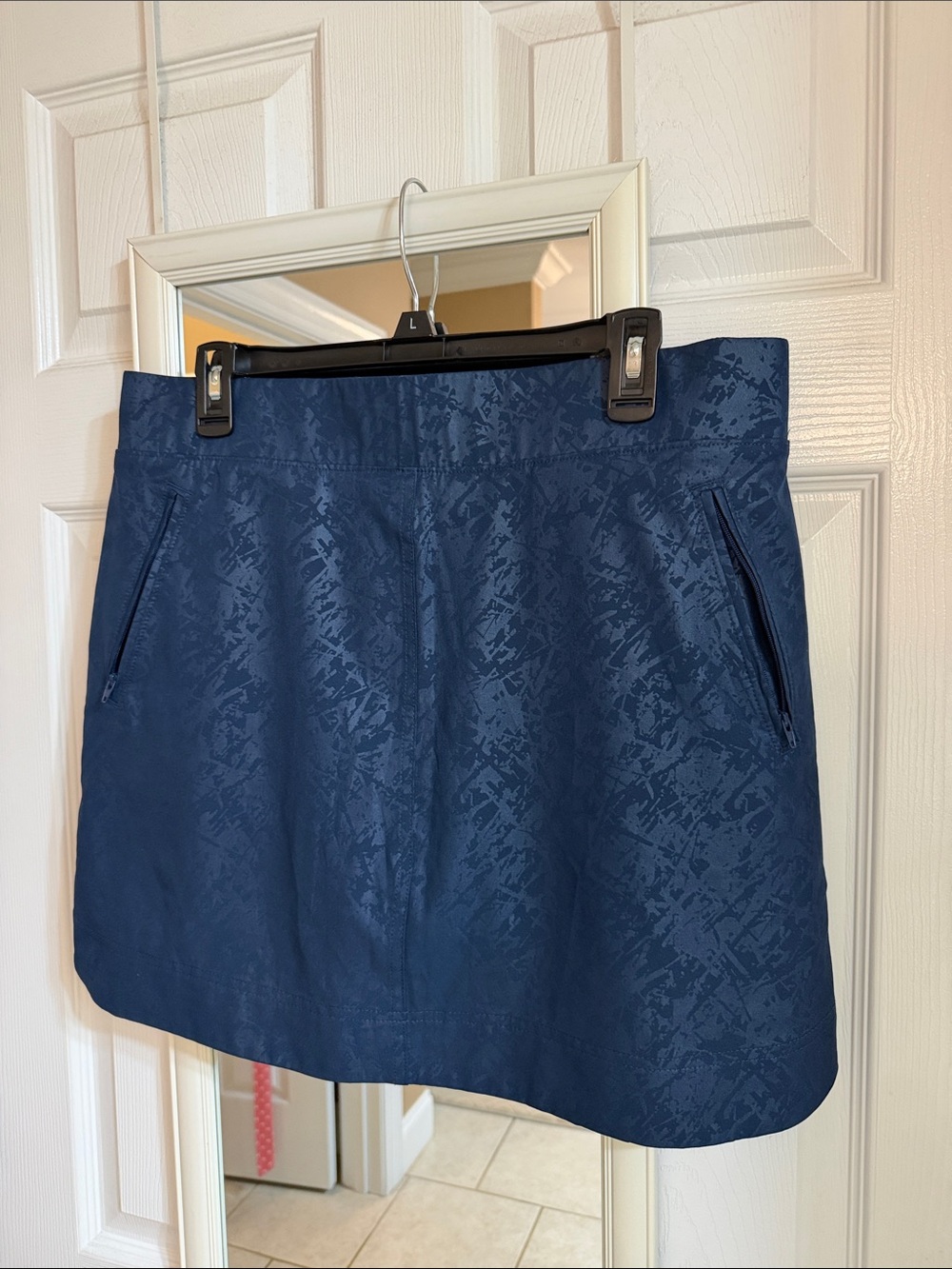 Orvis Navy Skort with Zip Pockets